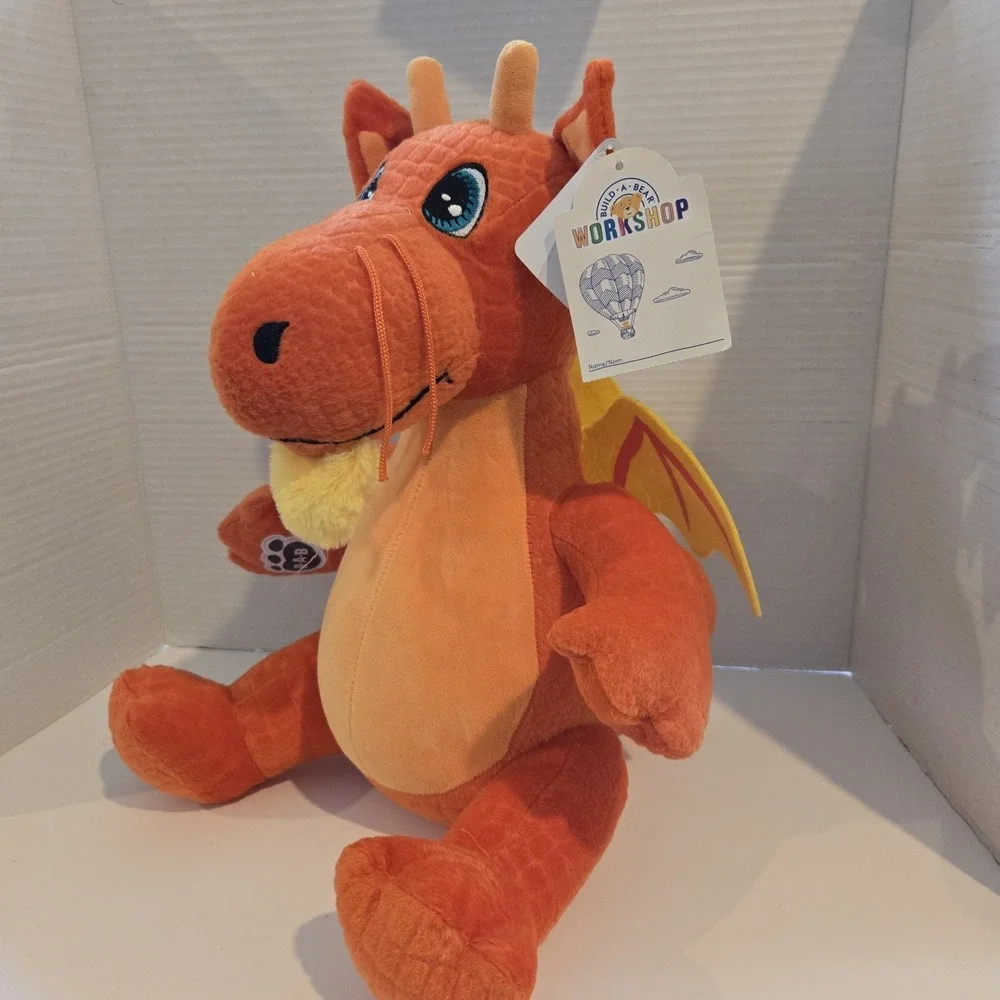 Build A Bear SHANGHAI Dragon Orange Yellow Wings Horns 15